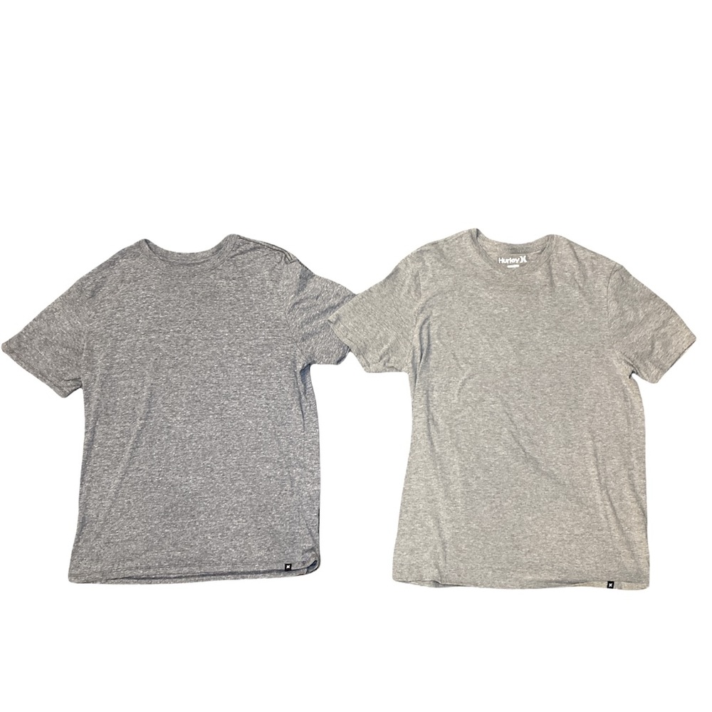 2 grey Hurley shirts